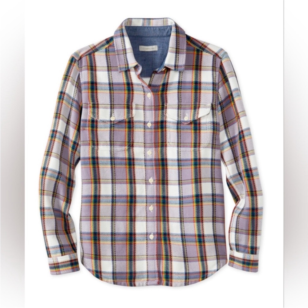 Outerknown Multicolor Button Up Flannel Shirt
